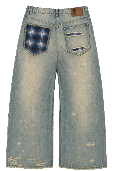 Wreckage Baggy Jeans Back